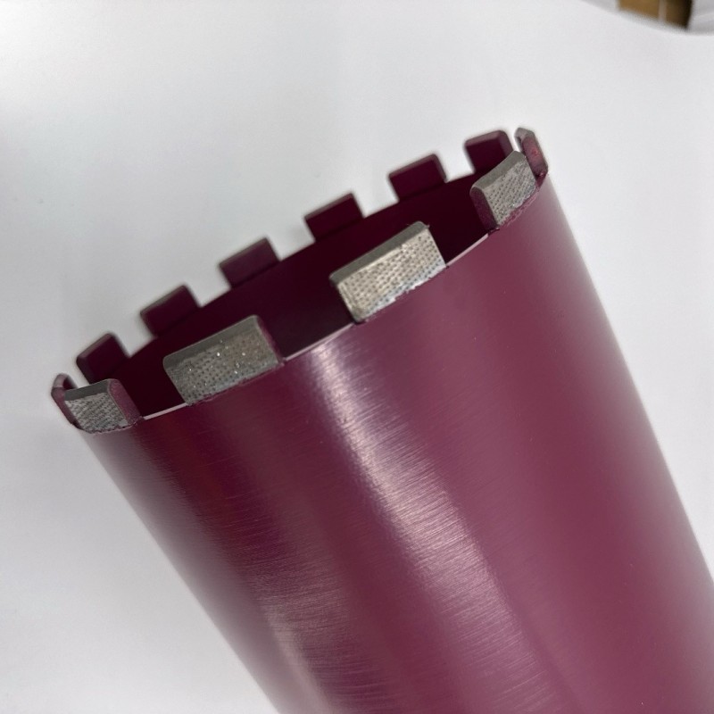 Carota diamantata segment Turbo Laser 3DTECH pt. beton armat diam. 162 x 400 (mm) - ULTRA Premium - DXQZ.3D1117.162