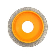 Freza diamantata pentru profilare granit, marmura, gresie Profil Semirotund Half Bullnose, R-10mm, ∅75x22,23mm - DXDY.FPP.HBN10