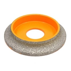 Freza diamantata pentru profilare granit, marmura, gresie Profil Semirotund Half Bullnose, R-10mm, ∅75x22,23mm - DXDY.FPP.HBN10