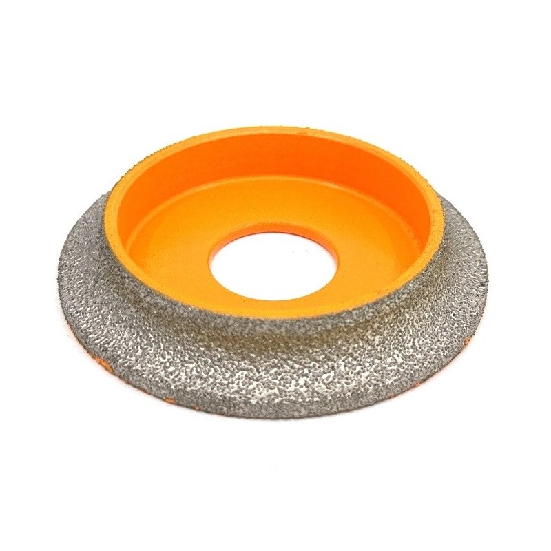 Freza diamantata pentru profilare granit, marmura, gresie Profil Semirotund Half Bullnose, R-10mm, ∅75x22,23mm - DXDY.FPP.HBN10