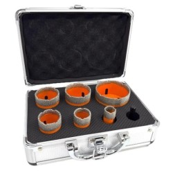 Set carote diamantate pt. gresie portelanata & piatra - diam. 20, 28, 35, 43, 50, 68 mm - 3DTECH - Super PREMIUM - DXDY.NEODRILL Set carote diamantate pt. gresie portelanata & piatra - diam. 20, 28, 35, 43, 50, 68 mm - 3DTECH - Super PREMIUM - DXDY.NEODRILL