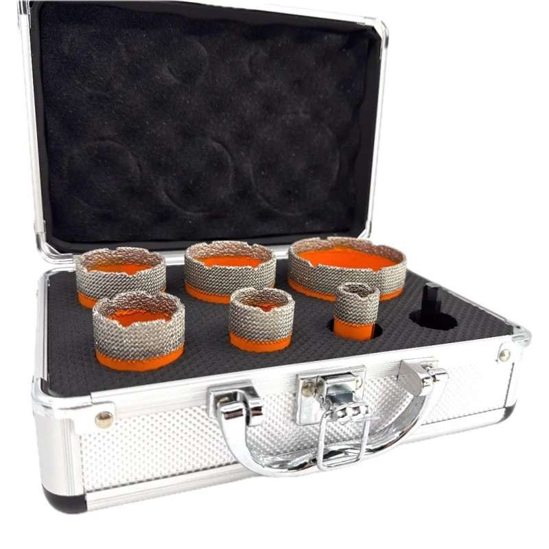 Set carote diamantate pt. gresie portelanata & piatra - diam. 20, 28, 35, 43, 50, 68 mm - 3DTECH - Super PREMIUM - DXDY.NEODRILL Set carote diamantate pt. gresie portelanata & piatra - diam. 20, 28, 35, 43, 50, 68 mm - 3DTECH - Super PREMIUM - DXDY.NEODRILL