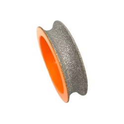 Freza diamantata pentru profilare granit, marmura, gresie Profil Semicerc Full Bullnose exterior, R-15mm, ∅75x22,23mm - DXDY.FPP