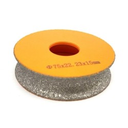 Freza diamantata pentru profilare granit, marmura, gresie Profil Semicerc Full Bullnose exterior, R-15mm, ∅75x22,23mm - DXDY.FPP