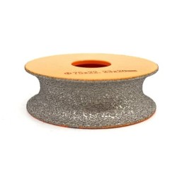Freza diamantata pentru profilare granit, marmura, gresie Profil Semicerc Full Bullnose exterior, R-20mm, ∅75x22,23mm - DXDY.FPP