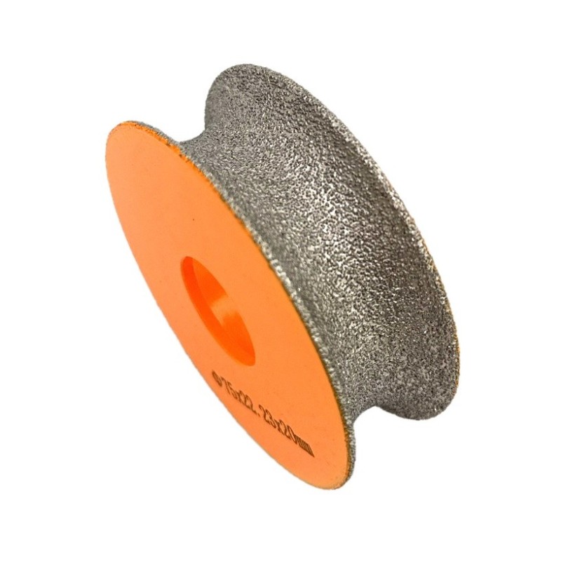 Freza diamantata pentru profilare granit, marmura, gresie Profil Semicerc Full Bullnose exterior, R-20mm, ∅75x22,23mm - DXDY.FPP