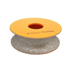 Freza diamantata pentru profilare granit, marmura, gresie Profil Semicerc Full Bullnose exterior, R-20mm, ∅75x22,23mm - DXDY.FPP