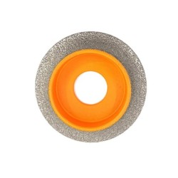 Freza diamantata pentru profilare granit, marmura, gresie Profil Semirotund Half Bullnose, R-15mm, ∅75x22,23mm - DXDY.FPP.HBN15