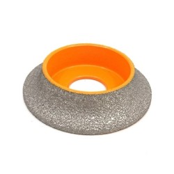 Freza diamantata pentru profilare granit, marmura, gresie Profil Semirotund Half Bullnose, R-15mm, ∅75x22,23mm - DXDY.FPP.HBN15