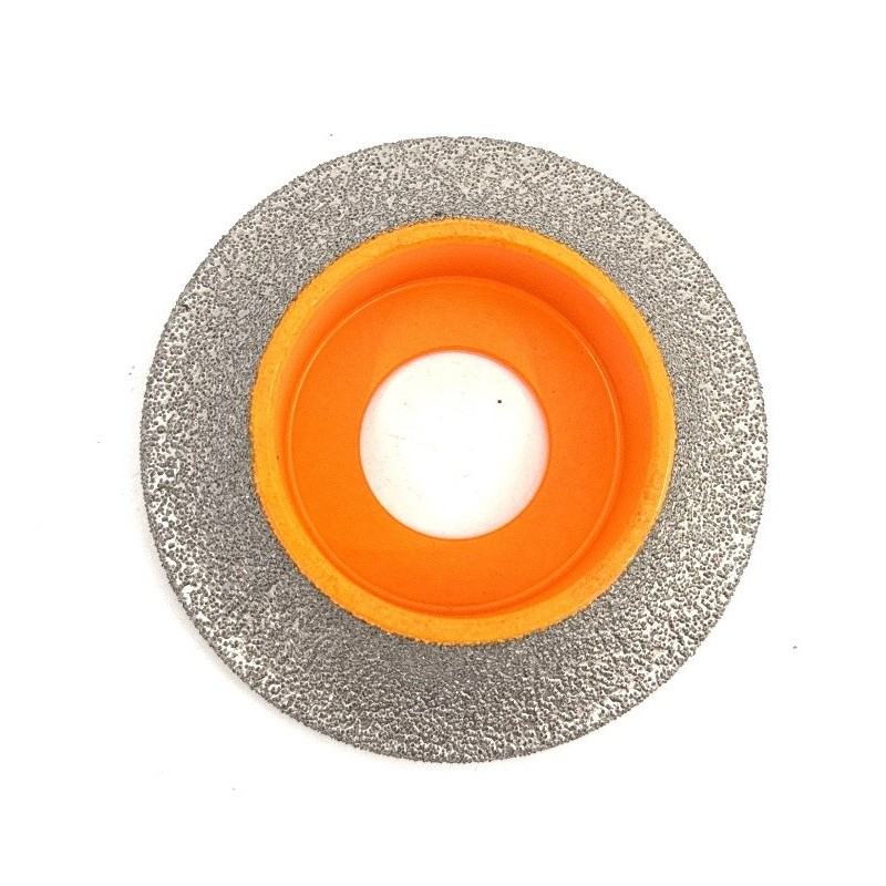 Freza diamantata pentru profilare granit, marmura, gresie Profil Semirotund Half Bullnose, R-20mm, ∅75x22,23mm - DXDY.FPP.HBN20