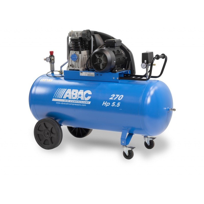 Compresor de aer cu piston gama EXtensive - 4.1 kW, 595 L/min, 11 bari - Rezervor 270 Litri - ABAC-EXT-A49B-270-CT5,5