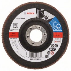 Bosch Disc de slefuire evantai X571, Best for Metal D125mm G80, drept