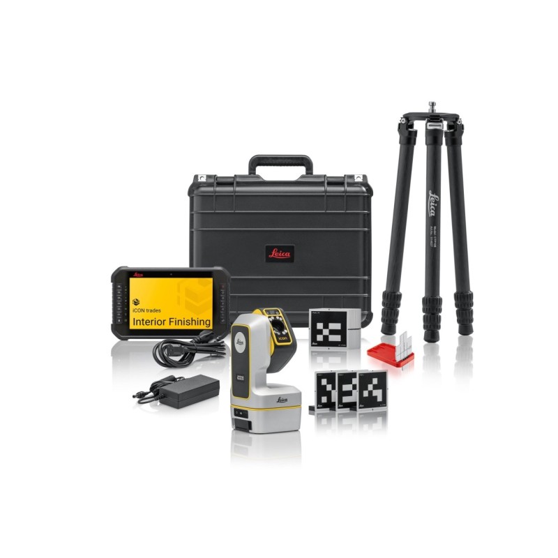 Leica iCON iCS20 - Instrument motorizat de măsurare 3D de precizie pentru construcții cu pachet software Finisaje Interioare