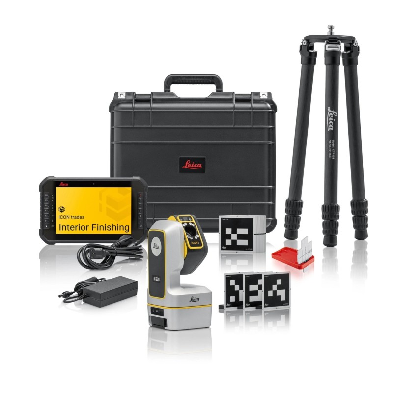 Leica iCON iCS20 - Instrument motorizat de măsurare 3D de precizie pentru construcții cu pachet software Finisaje Interioare
