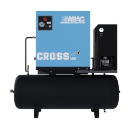 Compresor de aer profesional cu surub, cu uscator - 4 kW, 500 L/min, 10 bari - Rezervor 200 Litri - ABAC-CROSS-IVR-500E-10-400/5