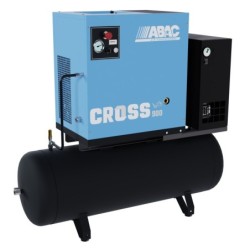 Compresor de aer profesional cu surub, cu uscator - 7.5 kW, 900 L/min, 10 bari - Rezervor 200 Litri - ABAC-CROSS-IVR-900E-10-400