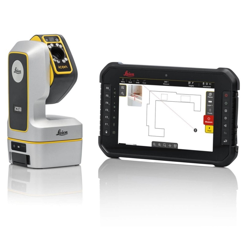 Leica iCON iCS50 - Instrument robotizat de măsurare 3D de precizie pentru construcții cu pachet vPole Pro