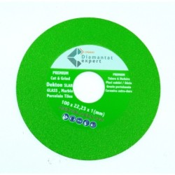 Disc Diamantat pt. taiat si slefuit Sticla, Gresie Extra Dura, 100x22.2 (mm) Super Premium - DXDY.GLASSX.100