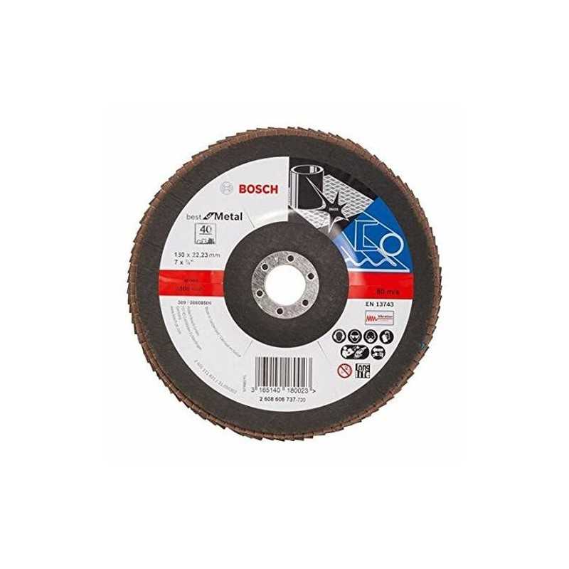 Bosch Disc de slefuire evantai X431, Standard for Metal 125mm, 22,23mm, 80