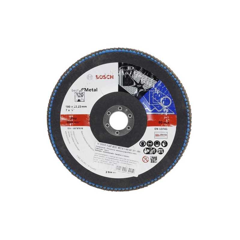 Bosch Disc de slefuire evantai X431, Standard for Metal 125mm, 22,23mm, 120