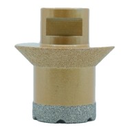 Carota diamantata pt. gresie portelanata & piatra - diam. 35-55mm Ventil - Premium - DXDY.GOLDrill.35-55V