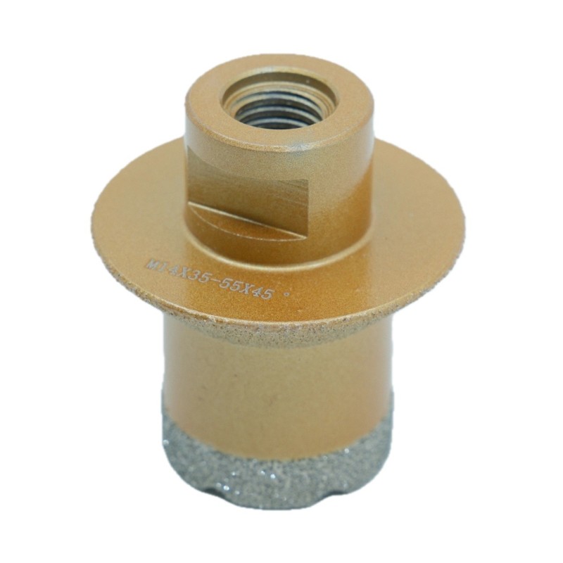 Carota diamantata pt. gresie portelanata & piatra - diam. 35-55mm Ventil - Premium - DXDY.GOLDrill.35-55V