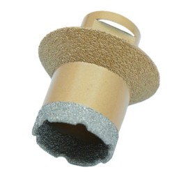 Carota diamantata pt. gresie portelanata & piatra - diam. 35-55mm Ventil - Premium - DXDY.GOLDrill.35-55V