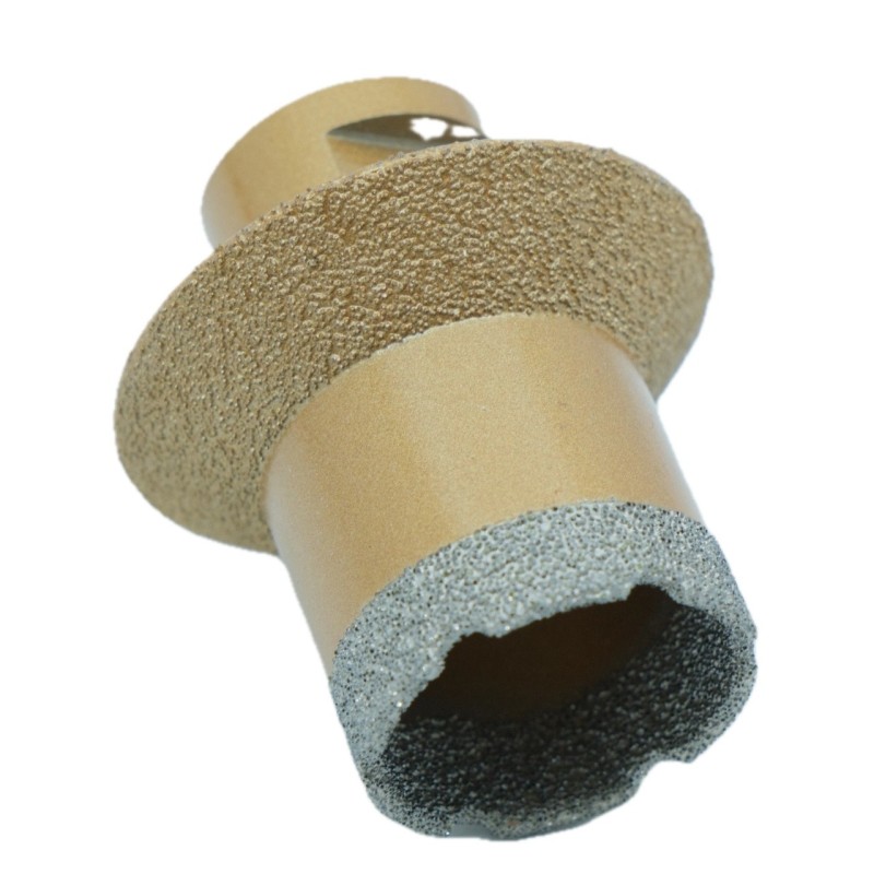 Carota diamantata pt. gresie portelanata & piatra - diam. 35-55mm Ventil - Premium - DXDY.GOLDrill.35-55V