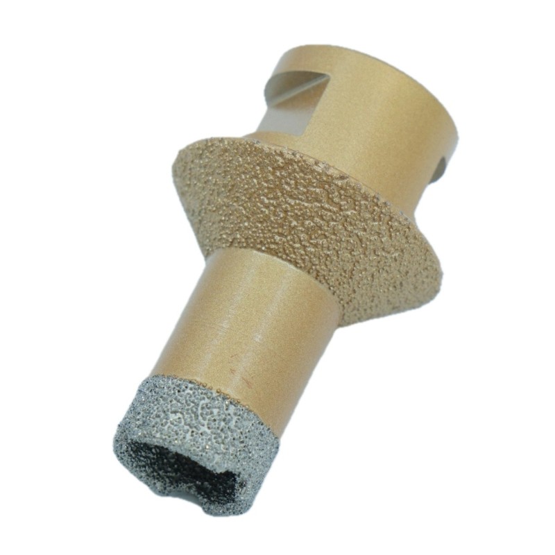 Carota diamantata pt. gresie portelanata & piatra - diam. 20-40mm Ventil - Premium - DXDY.GOLDrill.20-40V