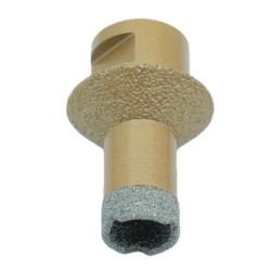 Carota diamantata pt. gresie portelanata & piatra - diam. 20-40mm Ventil - Premium - DXDY.GOLDrill.20-40V