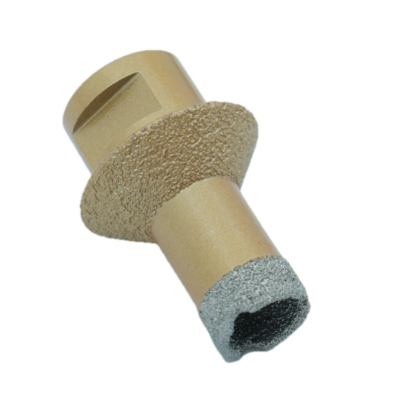 Carota diamantata pt. gresie portelanata & piatra - diam. 20-40mm Ventil - Premium - DXDY.GOLDrill.20-40V