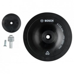 Bosch Disc (taler) suport pentru foi abrazive cu tija de fixare 8 mm, Ø 125 mm pentru GBM