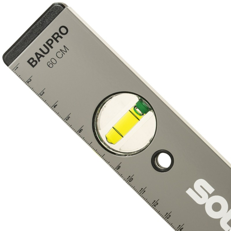 Nivela cu bula ( Boloboc ) cu profil tubular aluminiu BAUPRO 80 cm - Sola-69061101