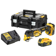DEWALT DCS356P2-QW Multicutter Li-Ion, brushless + Valiza + 2x acumulatori Li-Ion, 18V, 5Ah + Incarcator