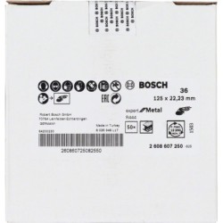 Bosch Disc de slefuire R444 Expert pentru Metal 125mm, G36