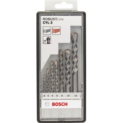 Bosch Set 7 burghie Robust Line CYL-3 pentru beton 4/5/6/8/10/12mm, caseta