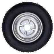 ProGARDEN Set roti complete 5.00-12, 4 prezoane, profil rutier, RIM3.50B