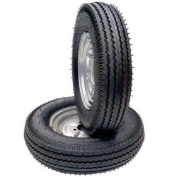 ProGARDEN Set roti complete 5.00-12, 4 prezoane, profil rutier, RIM3.50B