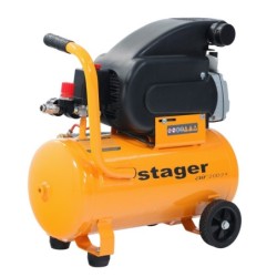 Stager Air 20D24 compresor aer, 24L, 8bar, 200L/min, monofazat, angrenare directa