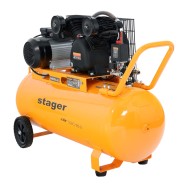 Stager Air 32C100 compresor aer, 100L, 10bar, 324L/min, monofazat, angrenare curea