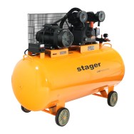 Stager Air 60C370 compresor aer, 370L, 10bar, 600L/min, trifazat, angrenare curea