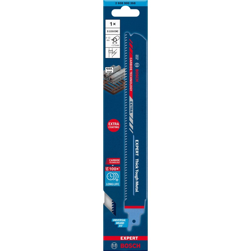 Bosch Panza ferastrau sabie S1155CHC Expert Thick Tough Metal, 225mm