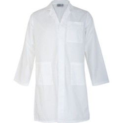 Halat de protectie din tercot, alb, 150gr/mp, marime M