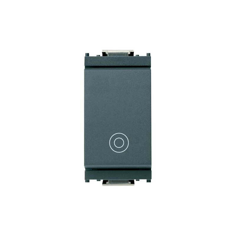 Vimar 16080 Buton cu revenire, 10A, 250V, 1P NO, gri antracit