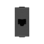 Vimar Priza modulara telefon, RJ11, negru