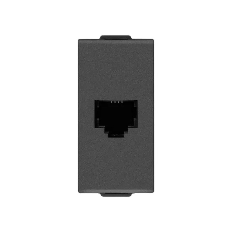 Vimar Priza modulara telefon, RJ11, negru