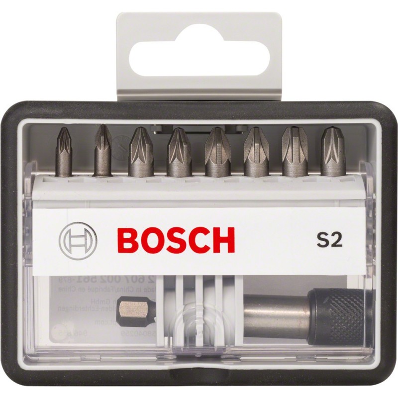 Bosch Set capete de surubelnita Robust Line S PZ, Extra Hard 8+1