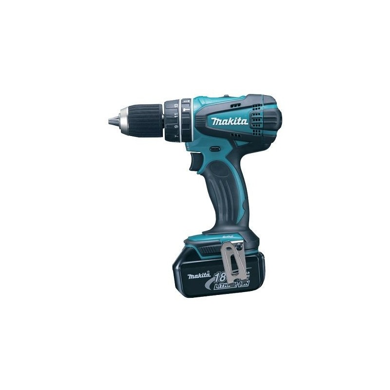 Makita DHP482RFE Masina de gaurit cu percutie 62 Nm + 2 acumulatori Li-Ion 18V, 3.0Ah + incarcator rapid