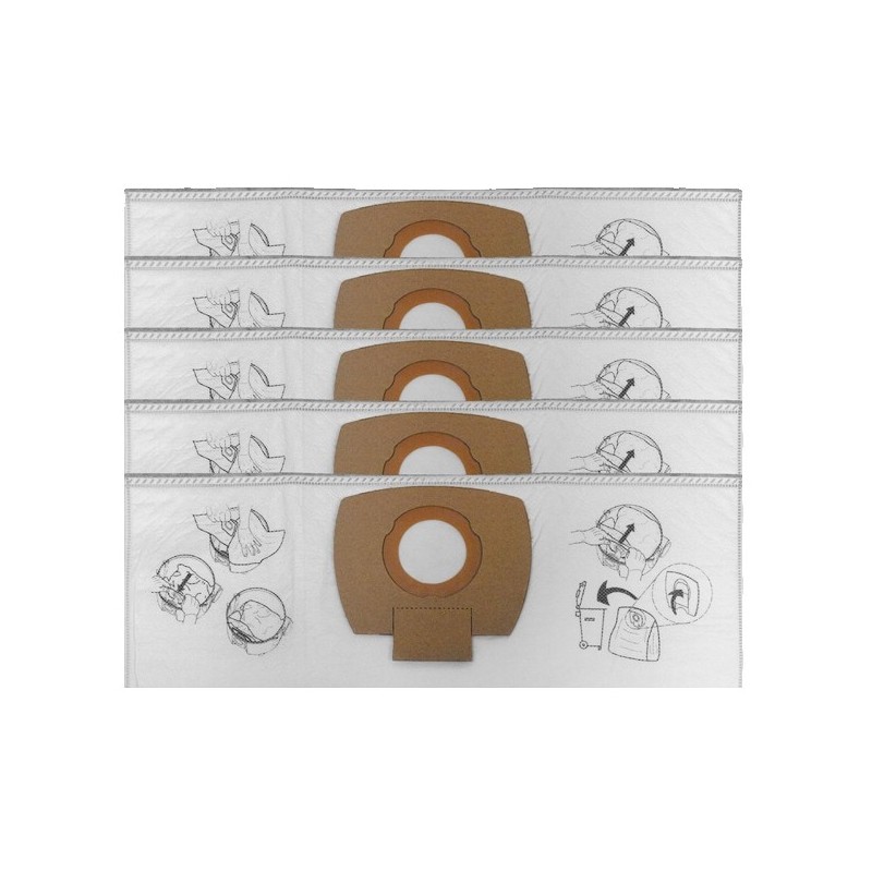 Makita P-72899 Set 5 Saci praf textil pentru VC