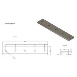 Progarden Cutit 300x55x5mm pentru TB100E, TB100EN
